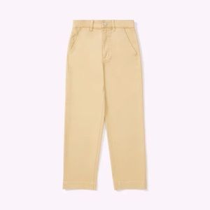 Everlane straight leg crop pants in khaki size 10